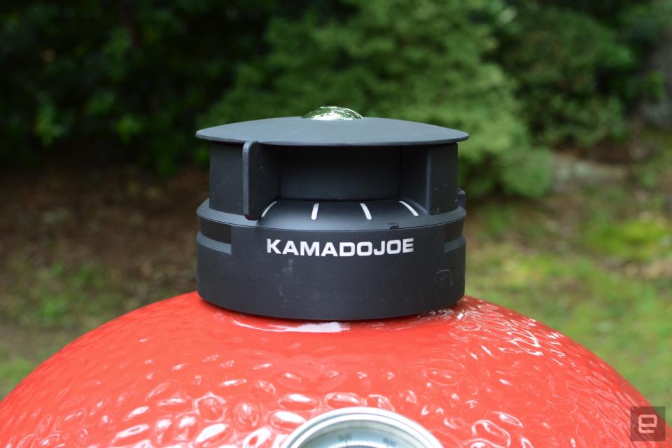 <p>Kamado Joe put its smart-grilling expertise into a WiFi-connected model with all the benefits of a ceramic cooker. Charcoal offers unique flavor and versatility while the company sells a range of accessories to expand the grill’s toolbox. The companion app is a work in progress, but it does well with the basics. Plus, that Automatic Fire Starter will save you lots of headaches.</p> 