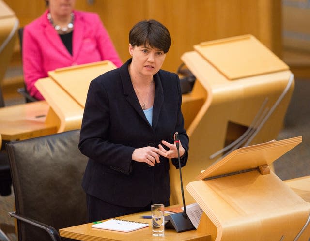 Ruth Davidson in Holyrood