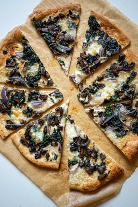 <p>Skinny Spatula</p><p>A very simple combination of baby spinach, Forestiere mushrooms, mascarpone cheese, and mozzarella makes this vegetarian spinach and mushroom pizza a tempting choice for a weeknight treat.</p><p><strong>Get the recipe: </strong><a href="https://skinnyspatula.com/spinach-mushroom-pizza-mascarpone-cheese/?fbclid=IwAR3VdrheRIbMbKXBPcEnJfzBBxyDOrXEOnrrfm7KIM7AOuZ-6oKxcYPuxdk" rel="nofollow noopener" target="_blank" data-ylk="slk:Spinach and Mushroom Pizza with Mascarpone Cheese;elm:context_link;itc:0;sec:content-canvas" class="link "><strong>Spinach and Mushroom Pizza with Mascarpone Cheese</strong></a></p>