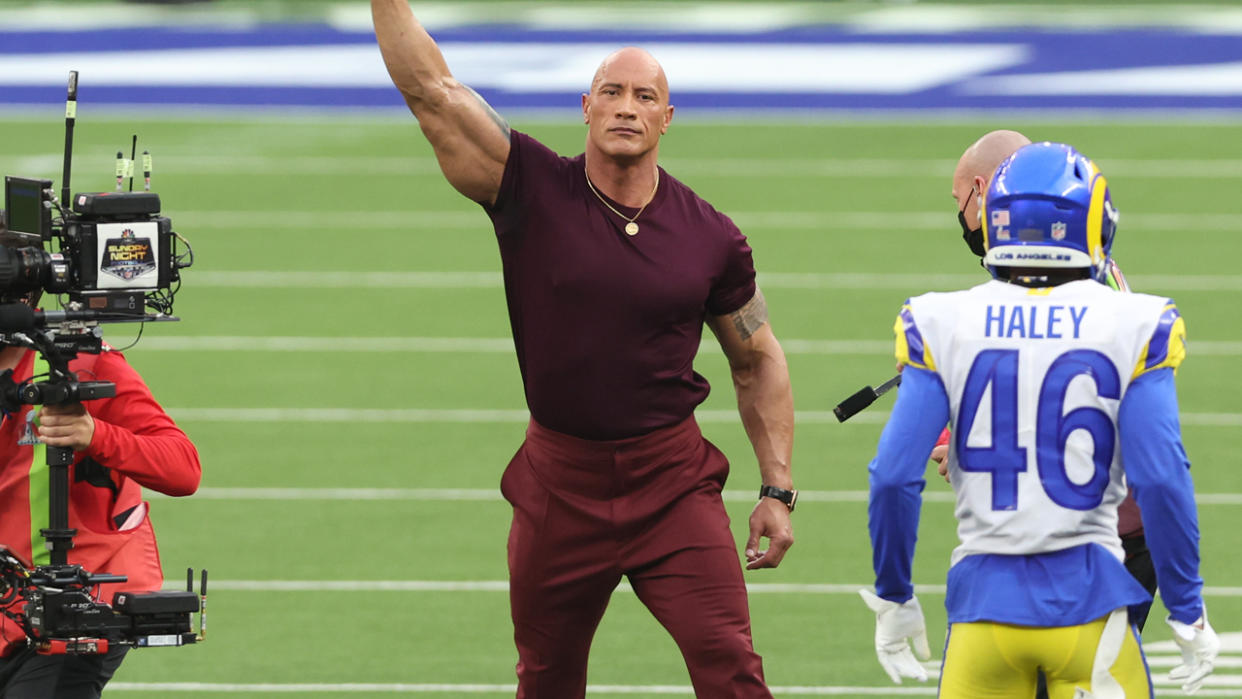 The Rock Responds To Travis Kelce's Promo From The AFC Championship Game