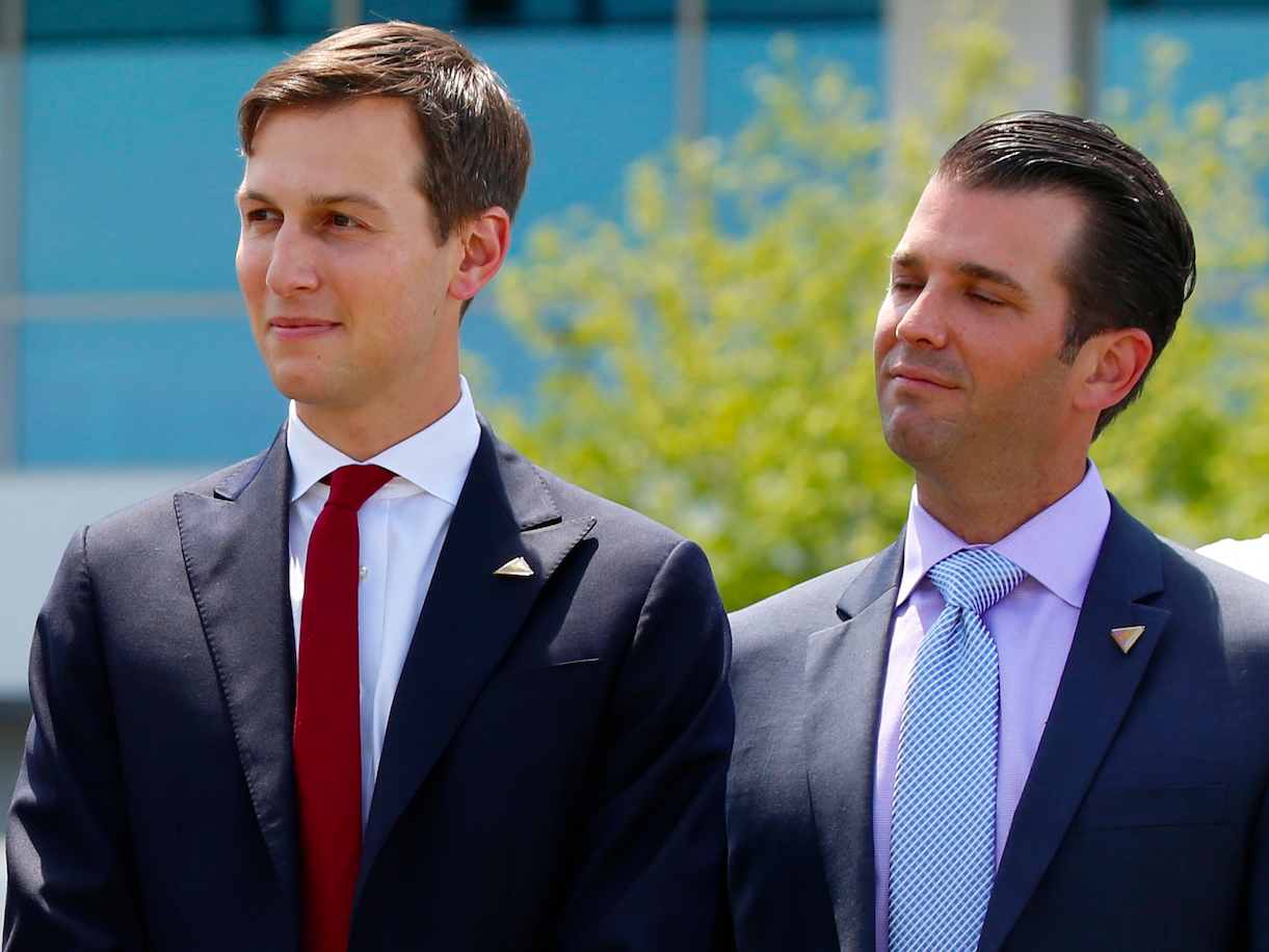 Eric Trump Yana Yunaska Ivanka Trump Jared Kushner Donald Trump Jr