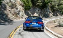 <p>The SV Project 8 currently holds the sedan lap recond around the 12.9-mile Nürburgring Nordschleife with a time of seven minutes and 21 seconds. This prototype had the optional Track package, which forgoes the rear seats in favor of a harness-retention loop.</p>