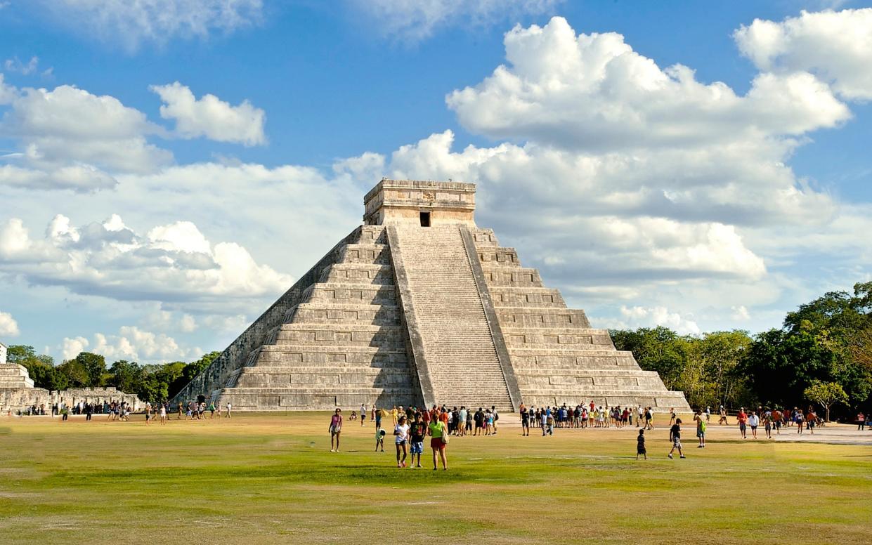 The temple of Kukulcan at the Chichen Itza Mayan ruins site is one of Mexico's most visited landmarks - Yiming Chen