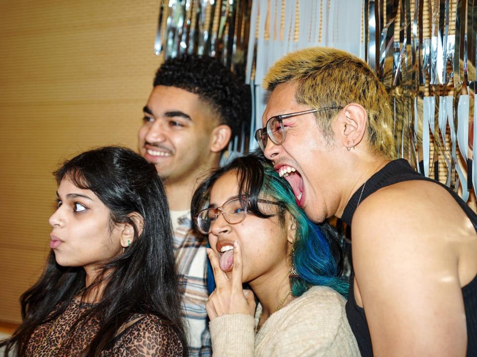 Young adults at an LGBTQ Ramadan event at The Center