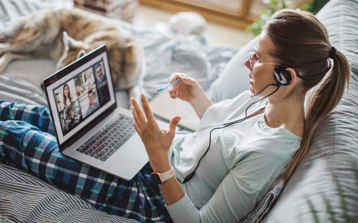 working from home in pyjamas - Getty Images