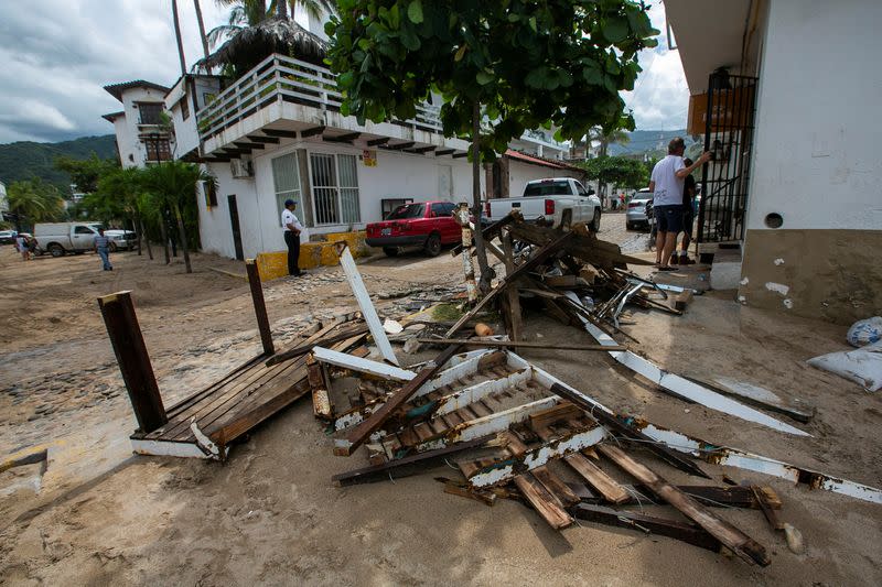 Hurricane Roslyn damage in Mexico