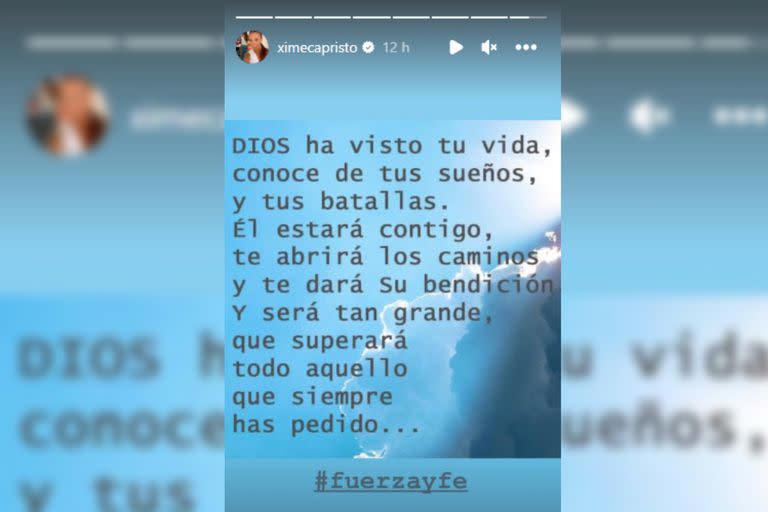 Ximena Capristo refirió a la salud de Silvina Luna (Foto Instagram @ximenacaptristo)