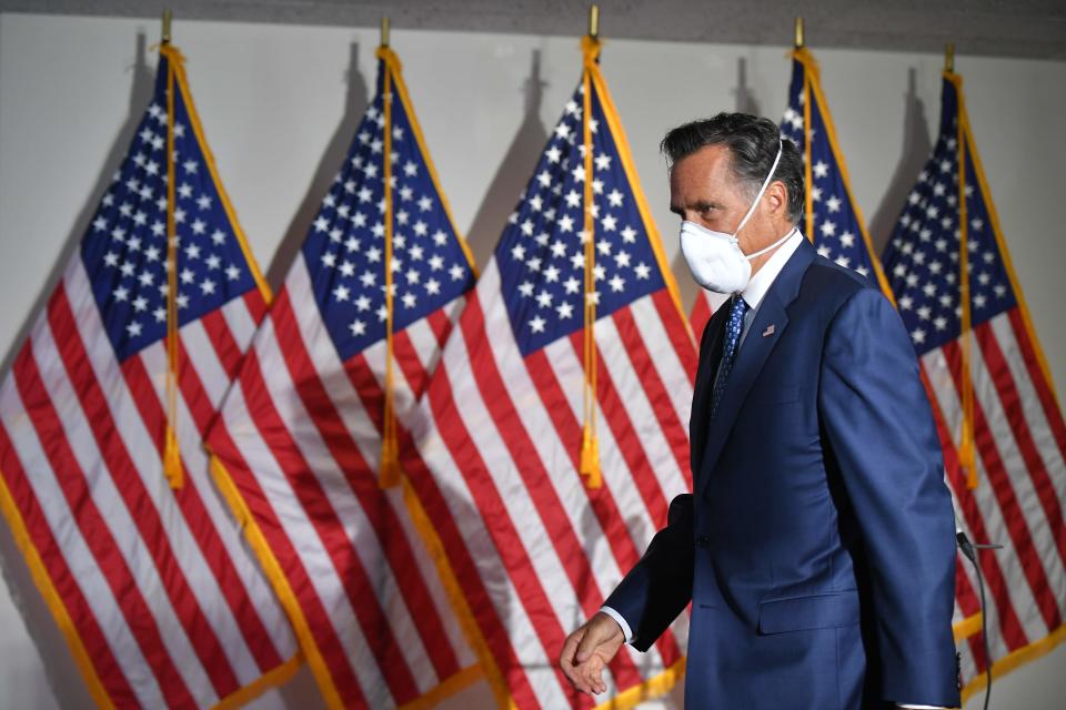 Sen. Mitt Romney, R-Utah, at the U.S. Capitol on June 9, 2020.