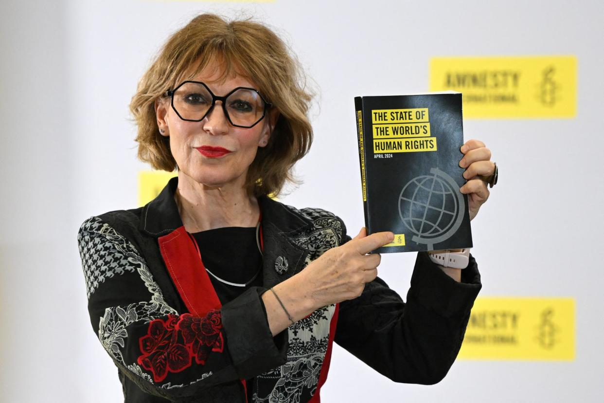 <span>Agnès Callamard, the French head of Amnesty, warned of ‘alarming human rights repression and prolific rule-breaking’ as she launched the annual world report.</span><span>Photograph: J Tallis/AFP/Getty</span>