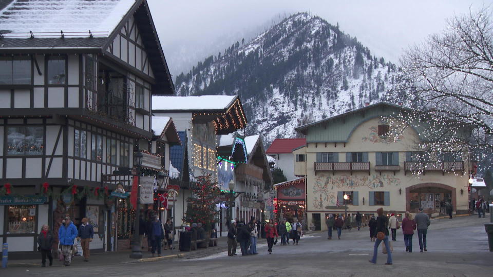 You might think you'd landed in a Bavarian village, but you're actually in the good ol' U.S. of A.  / Credit: CBS News