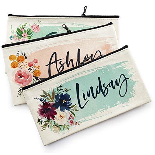 18) Personalized Makeup Bag