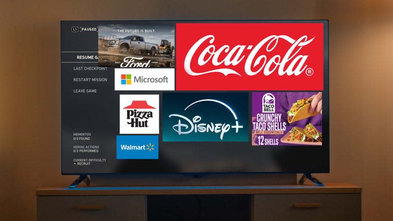 Image: Kotaku / Pizza Hut / Walmart / Taco Bell / Disney / Coca-Cola / Ford / Gorodenkoff (Shutterstock)