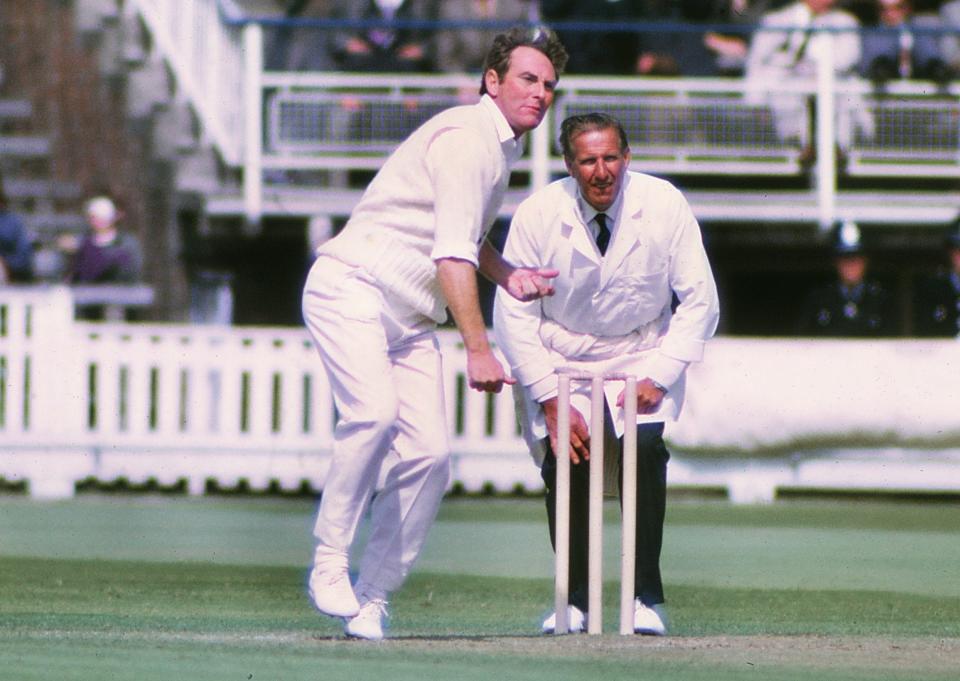 In action for England against West Indies ar Edgbaston in 1973 - Colorsport/Shutterstock