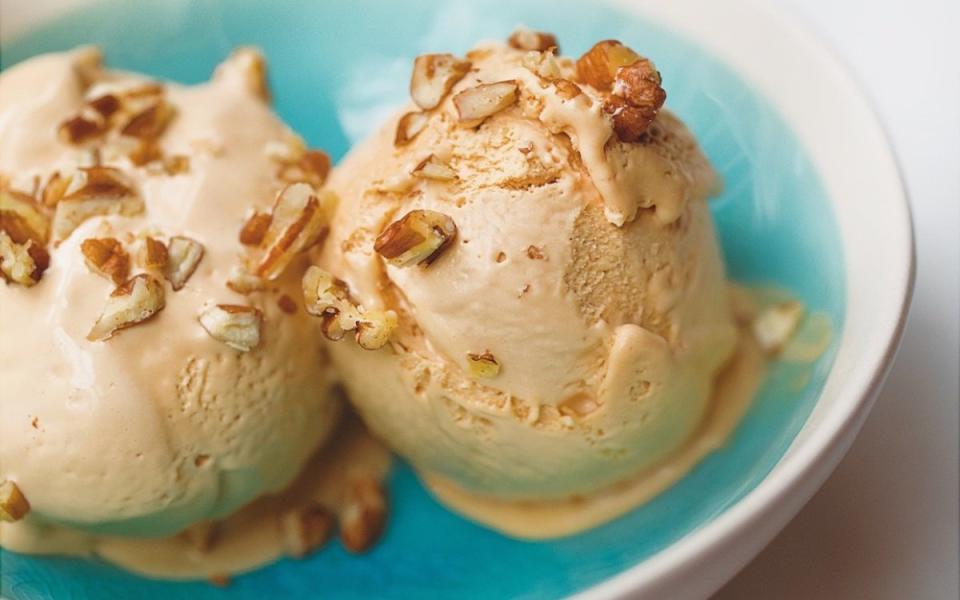 <p>Nigella Lawson's bourbon salted caramel ice cream is creamy, rich and oh-so-decadent!</p><p><strong>Get the Ninja Creami recipe: <a href="/650716/parade/no-churn-bourbon-salted-caramel-ice-cream/" data-ylk="slk:Bourbon Salted Caramel Ice Cream;elm:context_link;itc:0;sec:content-canvas" class="link ">Bourbon Salted Caramel Ice Cream</a></strong></p><p><strong>Related: 32 <a href="https://parade.com/1359045/stephanieosmanski/ice-cream-flavors/" rel="nofollow noopener" target="_blank" data-ylk="slk:Best Ice Cream Flavors, Ranked;elm:context_link;itc:0;sec:content-canvas" class="link ">Best Ice Cream Flavors, Ranked</a></strong></p>