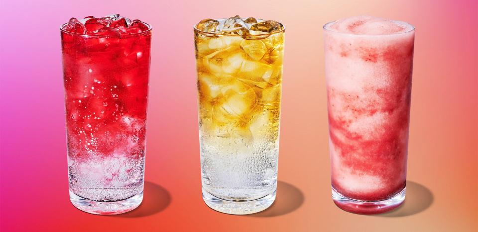 Starbucks rolls out Iced Energy, energy drink-like beverages infused with “sparkling fruit flavors and iced tea" and are served over ice.