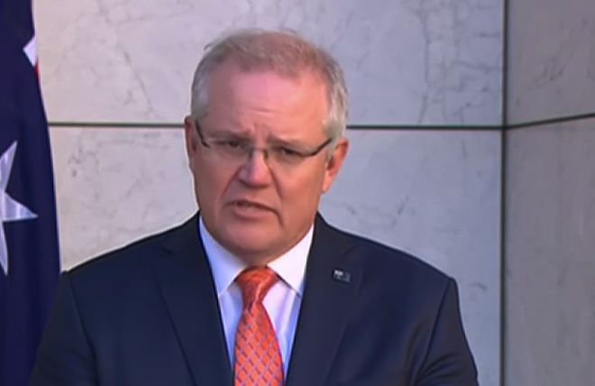 Scott Morrison delivered his significant announcement on Thursday afternoon. Source: ABC