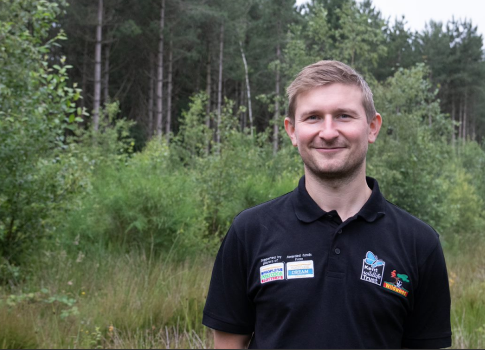 Tom Gibbs, one of the UK’s first ever bison rangers (Kent Wildlife Trust)