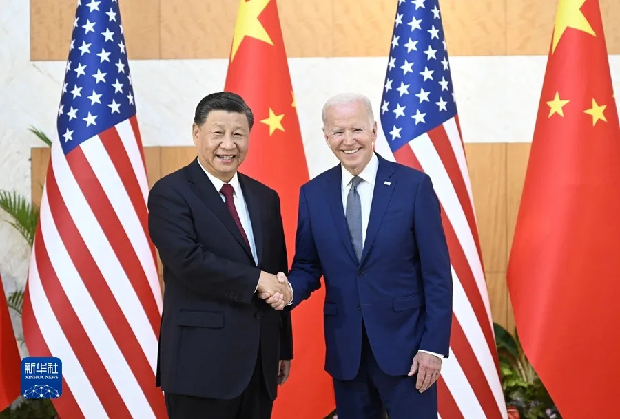 20國集團(G20)領袖會議美國總統拜登（Joe Biden）與中國國家主席習近平首次以國家領袖身分面對面會談。&nbsp;&nbsp;&nbsp;圖：翻攝新華網（資料照）