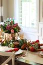 <p>Go bold and bright this year with accents of pink and gold on your fall dinner table. </p><p><strong>Get the tutorial at <a rel="nofollow noopener" href="http://www.athoughtfulplaceblog.com/thanksgiving-table-bright-bold/" target="_blank" data-ylk="slk:A Thoughtful Place.;elm:context_link;itc:0;sec:content-canvas" class="link ">A Thoughtful Place. </a></strong></p>