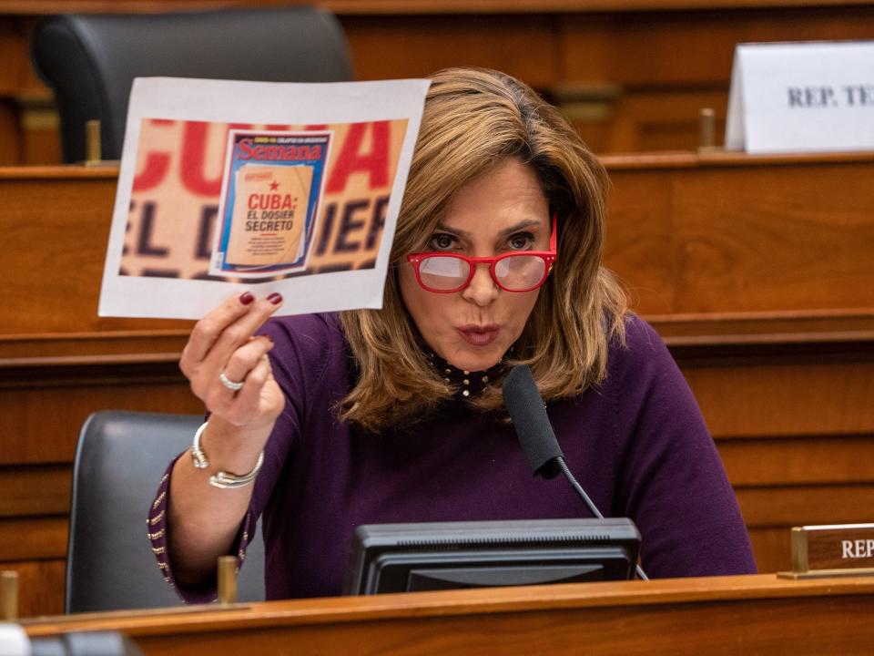 Salazar at a hearing on Capitol Hill on March 10, 2021.