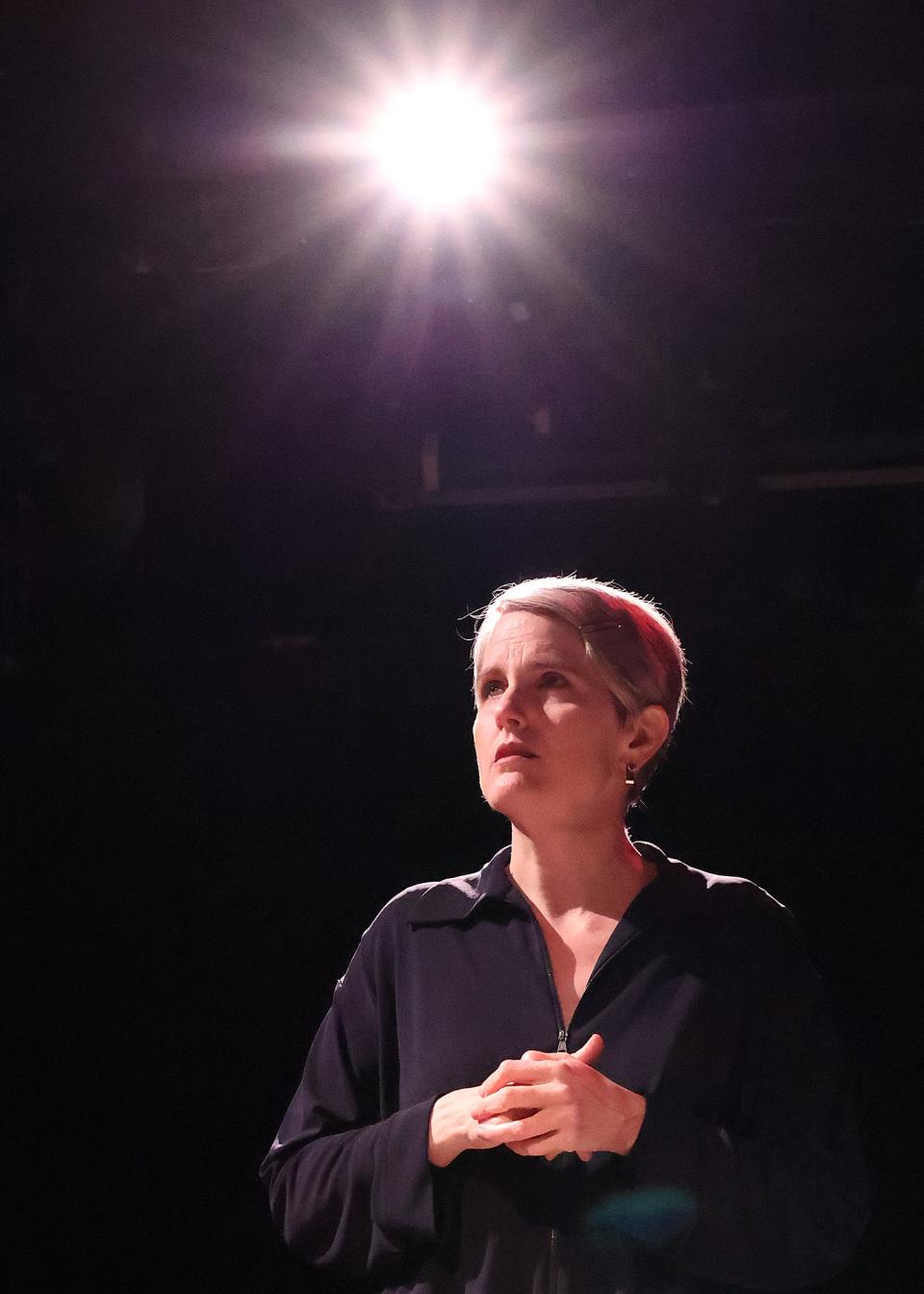 Actress Anne Stott ponders a moment in "Tiny, Beautiful Things."
(Photo: Courtesy of Provincetown Theater