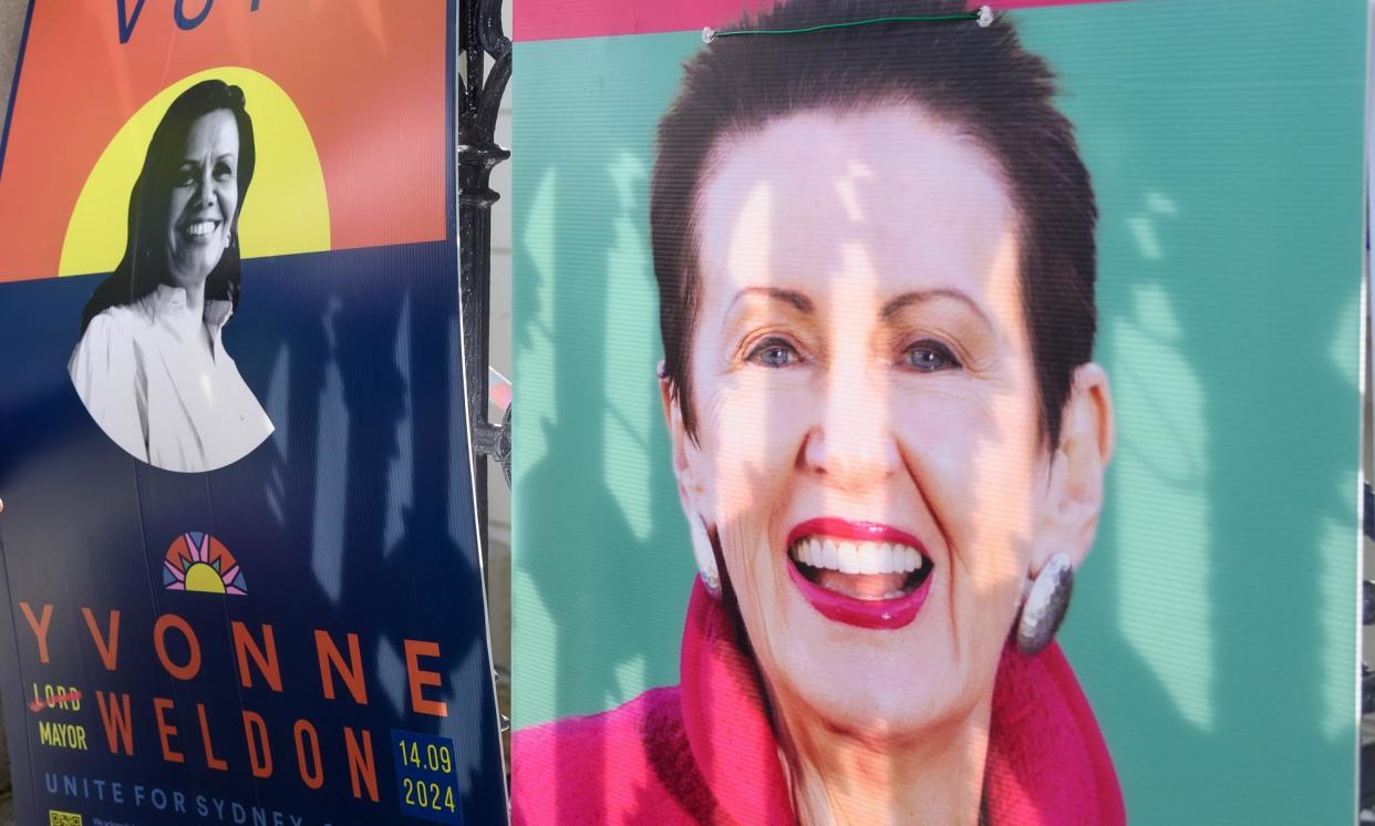 <span>Clover Moore is seeking to extend her 20-year tenure as Sydney’s first elected female mayor, as 128 councils across NSW hold their local government elections.</span><span>Photograph: Steven Markham/AAP</span>