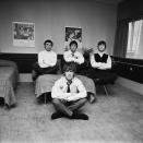 <div class="caption-credit"> Photo by: Harry Benson</div><div class="caption-title">The Beatles Looking Serious (Exclusive photo)</div><p> Drummer Jimmie Nicol stood for Ringo Starr when he was hospitalized with tonsillitis. "He was an uncomplicated guy who couldn't quite believe what was happening to him," recalls Benson." </p>