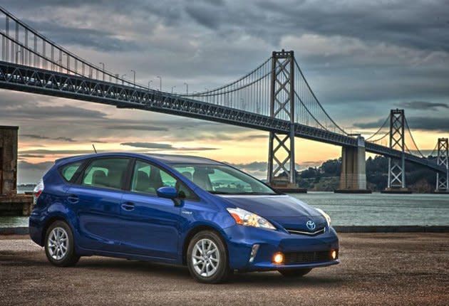 <b>2013 TOP PICK</b>: <b><a href="http://ca.autos.yahoo.com/newcars/toyota/prius_v/2012/model_overview/" data-ylk="slk:Toyota Prius V;elm:context_link;itc:0;sec:content-canvas" class="link ">Toyota Prius V</a></b> <br> <b>BEST FOR</b>: Family drivers with green leanings<br> <b>STARTING PRICE</b>: $27,310<br> <b>AVG. FUEL ECONOMY</b>: 5.6L/100KM<br> <b>BUZZ</b>: Commodious and quiet, the wagon version of the venerable Japanese hybrid fills a much-needed niche. Impressive safety and entertainment tech options are available, including app integration and automated parking, but critics say the interior materials can feel cheap. <br><br>   <p class="MsoNormal"><strong><b>BE ALERT FOR YEAR-END SALES ON</b><br>  <a href="http://ca.autos.yahoo.com/newcars/toyota/prius_c/2012/model_overview/" data-ylk="slk:2012 Prius C;elm:context_link;itc:0;sec:content-canvas" class="link ">2012 Prius C</a> | <a href="http://ca.autos.yahoo.com/newcars/toyota/prius_v/2012/model_overview/" data-ylk="slk:2012 Prius V;elm:context_link;itc:0;sec:content-canvas" class="link ">2012 Prius V</a> | <a href="http://ca.autos.yahoo.com/newcars/toyota/avalon/2012/model_overview/" data-ylk="slk:2012 Avalon;elm:context_link;itc:0;sec:content-canvas" class="link ">2012 Avalon</a> | <a href="http://ca.autos.yahoo.com/newcars/toyota/camry/2012/model_overview/" data-ylk="slk:2012 Camry;elm:context_link;itc:0;sec:content-canvas" class="link ">2012 Camry</a> | <a href="http://ca.autos.yahoo.com/newcars/toyota/yaris_hatchback/2012/model_overview/" data-ylk="slk:2012 Yaris Hatchback;elm:context_link;itc:0;sec:content-canvas" class="link ">2012 Yaris Hatchback</a> | <a href="http://ca.autos.yahoo.com/newcars/toyota/sequoia/2012/model_overview/" data-ylk="slk:2012 Sequoia;elm:context_link;itc:0;sec:content-canvas" class="link ">2012 Sequoia</a> </strong></p> <br><br> 