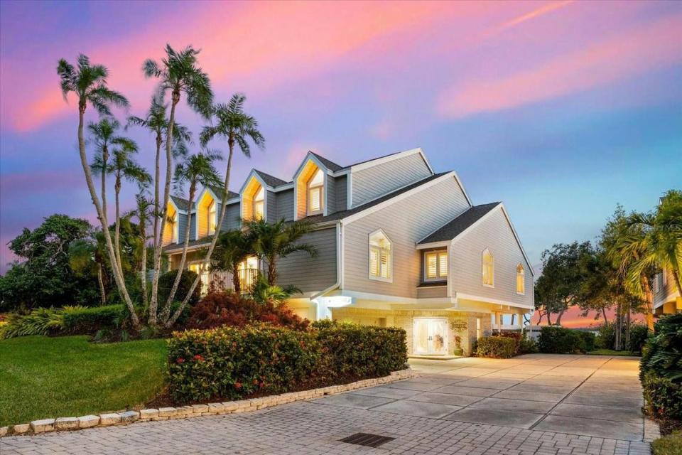 A Tidy Island home once owned by tennis coaching great Nick Bollettieri has gone on the market for $2.95 million. Bollettieri built the five-bedroom, five-bath home at 78 Tidy Island Blvd. in 1984 and sold it in 1988. RE/MAX Alliance Group photo