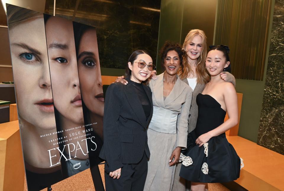 LOS ANGELES, CALIFORNIA - JUNE 11: Lulu Wang, Sarayu Blue, Nicole Kidman and Ji-young Yoo attend the SAG-AFTRA Foundation Conversations Presents "Expats" at Linwood Dunn Theater on June 11, 2024 in Los Angeles, California. (Photo by Araya Doheny/Getty Images for SAG-AFTRA Foundation)