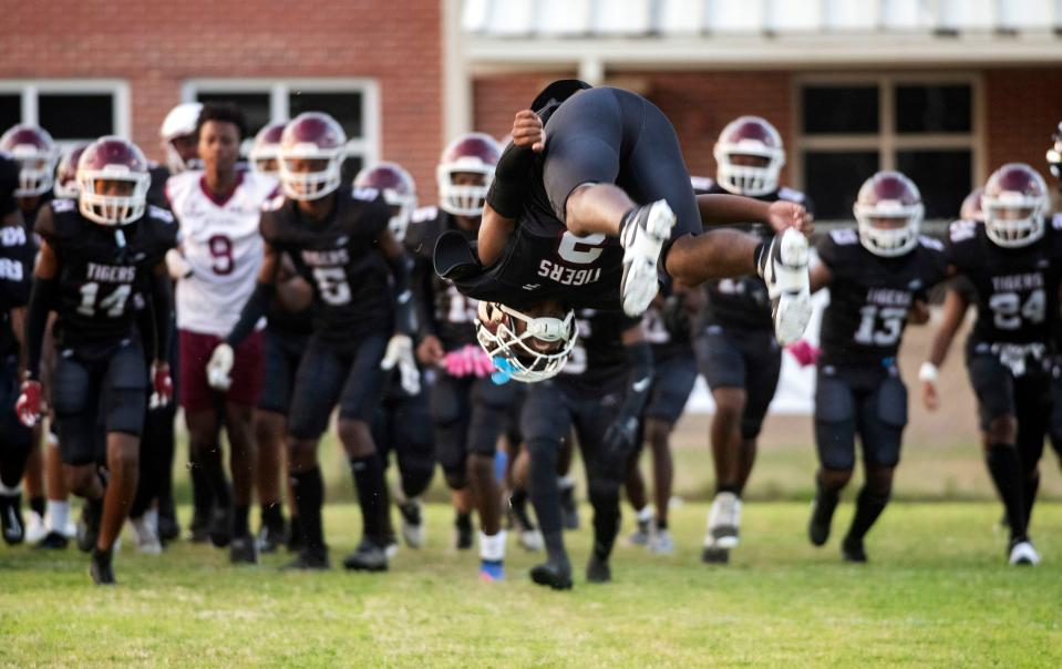 The Pensacola High School Tigers leap into the 2023 football season with a home opener against the Washington Wildcat on Friday, Aug. 25, 2023.