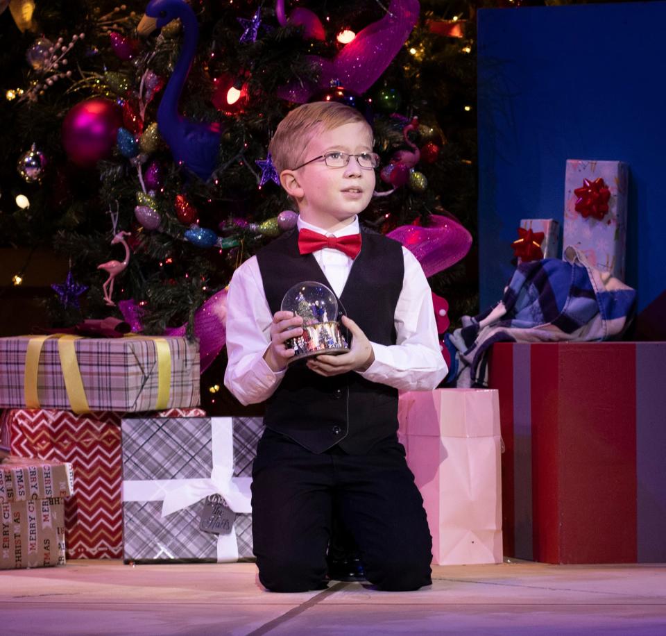 Matthew Lamb performs in the Coralville-based City Circle Acting Company's 2020 Christmas Cabaret.