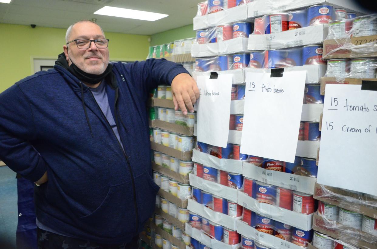 Alphonse Bifulco of Battle Creek has begun collecting for his annual Thanksgiving food boxes for needy families.