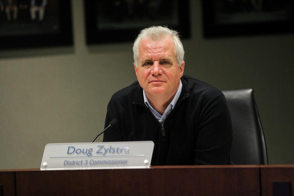 County Commissioner Doug Zylstra during the board's first meeting of the year Tuesday, Jan. 3, in West Olive.