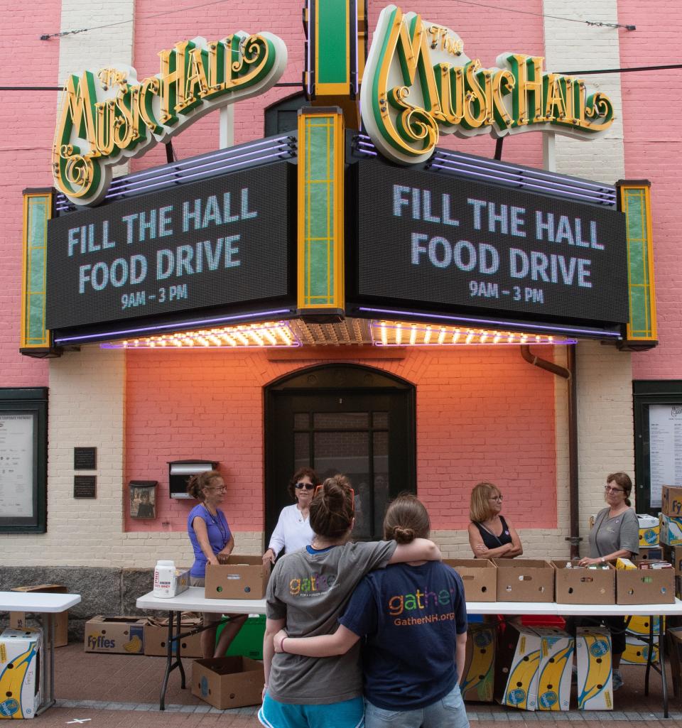 The Fill The Hall Food and Funds Drive will take place Sunday, June 26 from 9 a.m. to 3 p.m. at The Music Hall in Portsmouth.