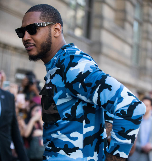 James Harden, Russell Westbrook, Carmelo at Paris Fashion Week