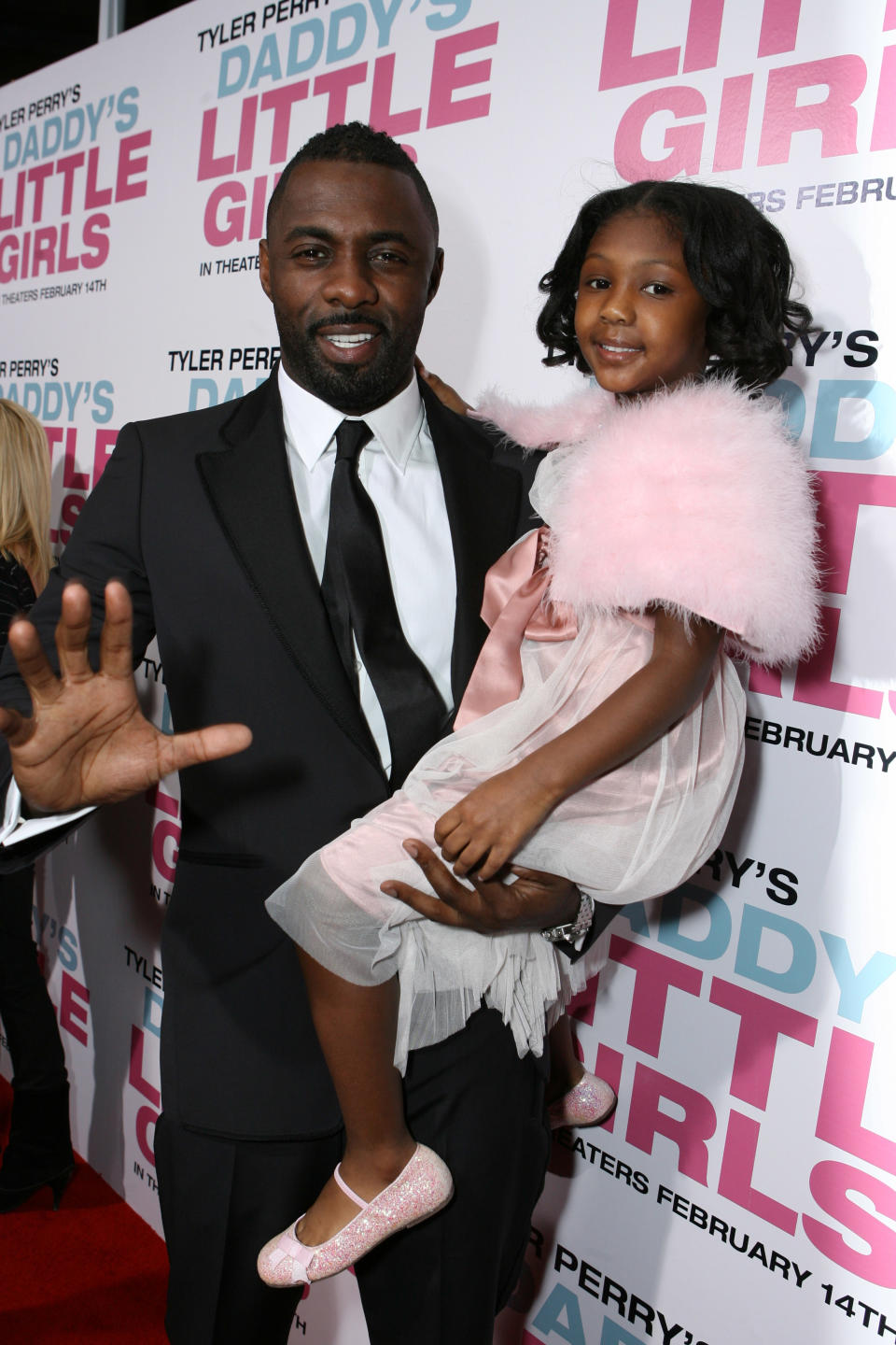 Idris Elba and Isan at the L.A premiere of Tyler Perry’s<em> Daddy’s Little Girls.</em> (Photo: E. Charbonneau/WireImage for Lionsgate)