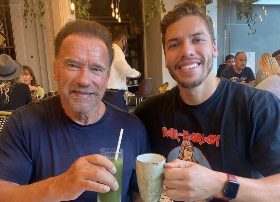 Joseph Baena is making movies like his dad, Arnold Schwarzenegger. (Photo: Joseph Baena via Instagram)