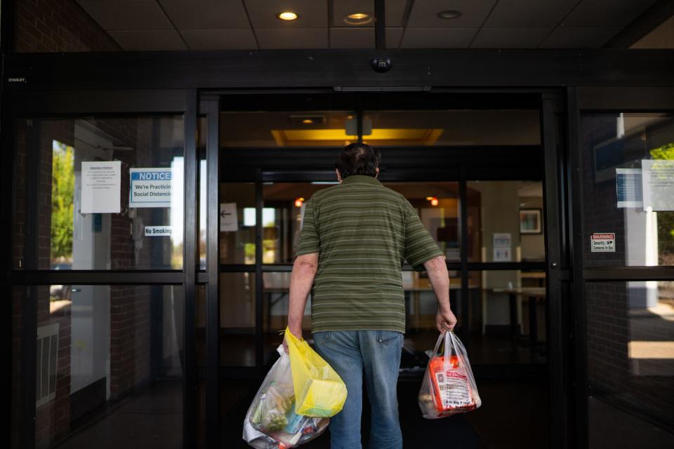 Kevin David Lamay, 61, who was recently homeless, is now living in this Best Western hotel while he waits for permanent housing through the state. Lamay is receiving assistance from Community Health Resources with food, transitional housing, and with paperwork that will ensure him with Social Security Income, Disability income and permanent housing.