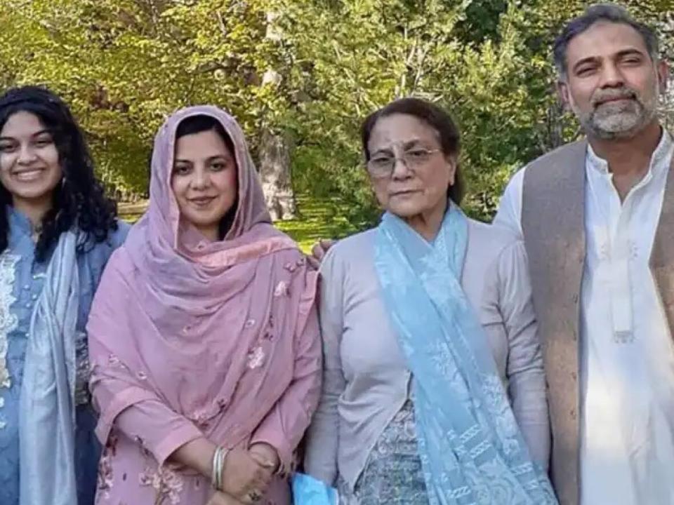 Yumna Afzaal, 15, Madiha Salman, 44, Talat Afzaal, 74, and Salman Afzaal, 46, left to right, were out for an evening walk June 6 when they were run over by a truck in what police say was an attack motivated by anti-Muslim hate. (Submitted by the Afzaal family - image credit)