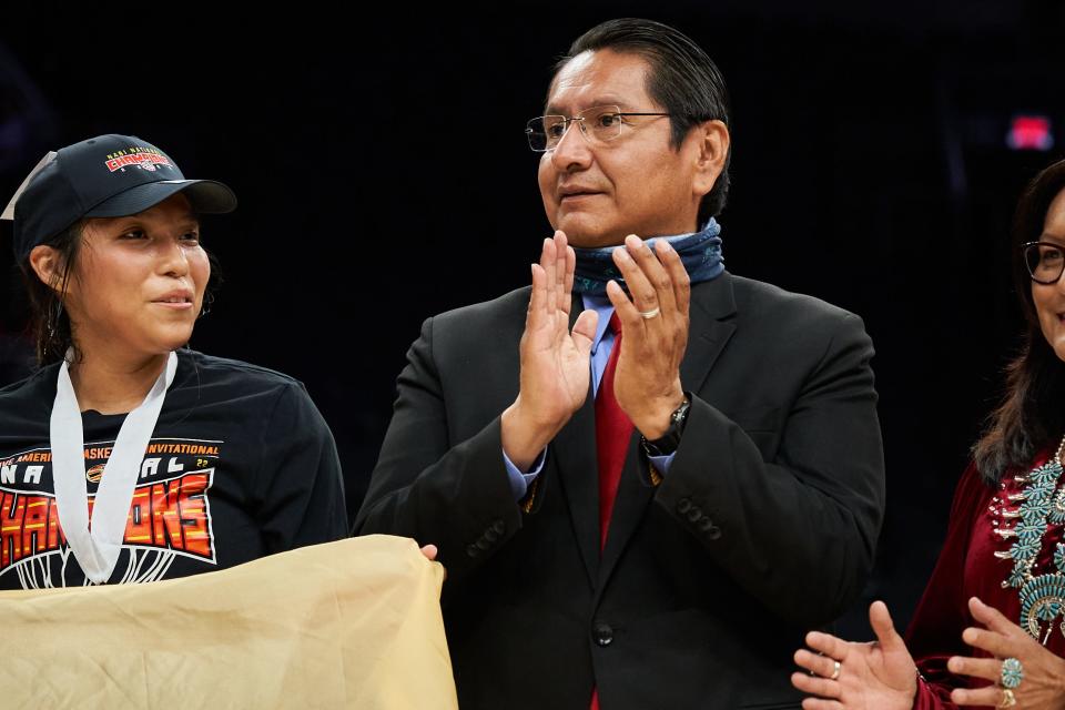 Navajo Nation president Jonathan Nez at Footprint Center in Phoenix on July 23, 2022.