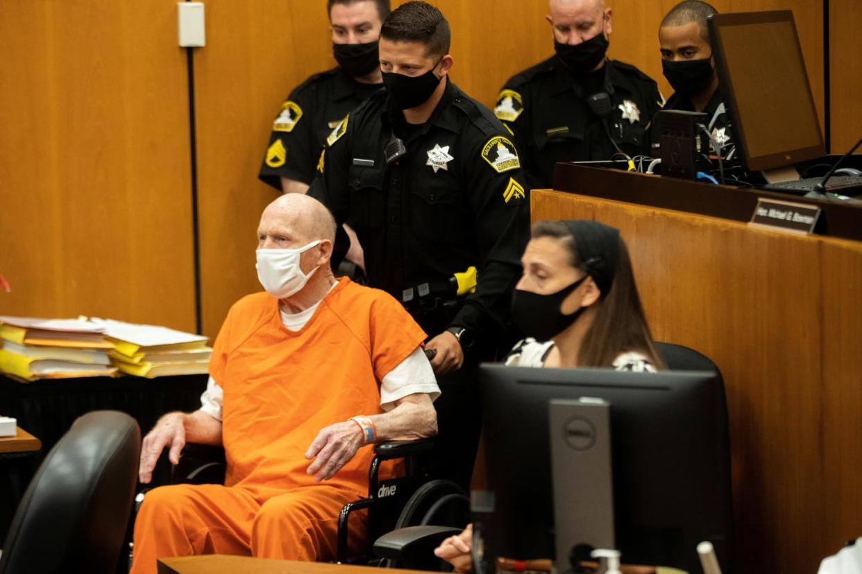 Image: Joseph James DeAngelo, known as the Golden State Killer, arrives in Sacramento (Santiago Mejia / Pool via Reuters)