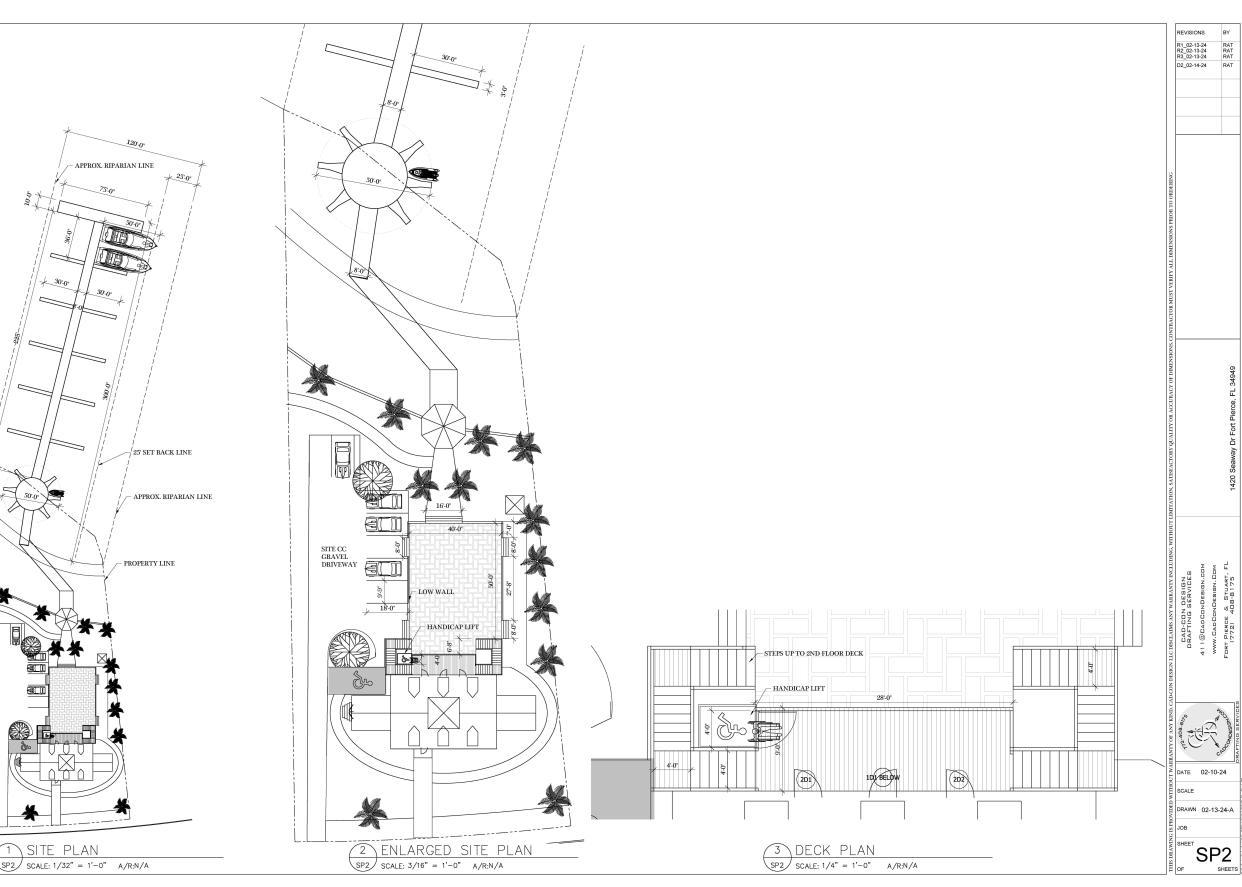 A design shows the exterior and boat dock of the planned event center at the Coast Guard House on South Hutchinson Island in Fort Pierce, being developed by Audubon Development and Indian River State College.