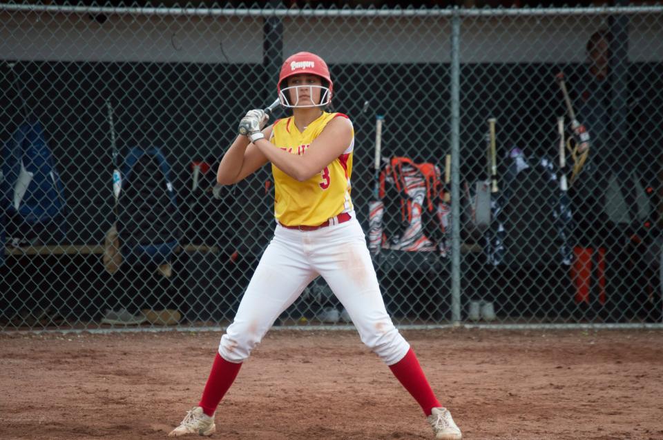 Reading senior Blakeleigh Conrstubble led the team with a total of five RBIs against Addison.