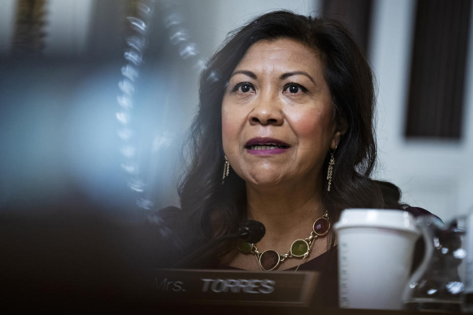 Rep. Norma Torres, D-Calif.,  (Tom Williams / CQ Roll Call via AP file)