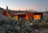 <b>Desert Cubes</b><br> <a href="http://homes.yahoo.com/Arizona/Tucson/6353-w-sweetwater-dr:a6c84120ef739dd787460de998a5ad5b" data-ylk="slk:6353 W Sweetwater Dr, Tucson, AZ;elm:context_link;itc:0;sec:content-canvas" class="link ">6353 W Sweetwater Dr, Tucson, AZ </a><br> For sale: $895,000<br><br> Three separate structures sitting among sage brush and desert rock make up an acclaimed home located outside Tucson. Each box is a different size and has a different purpose and view: One box is the living room, and its window faces east. The bedroom box faces south, and the office and guest box faces west.