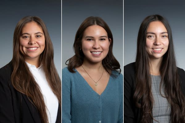 Indigenous medical students at WWAMI School of Medical Education at the University of Alaska Anchorage Audrey Juliussen, Madilyn Short and Sarah Rasmussen-Rehkopf. (courtesy photos)