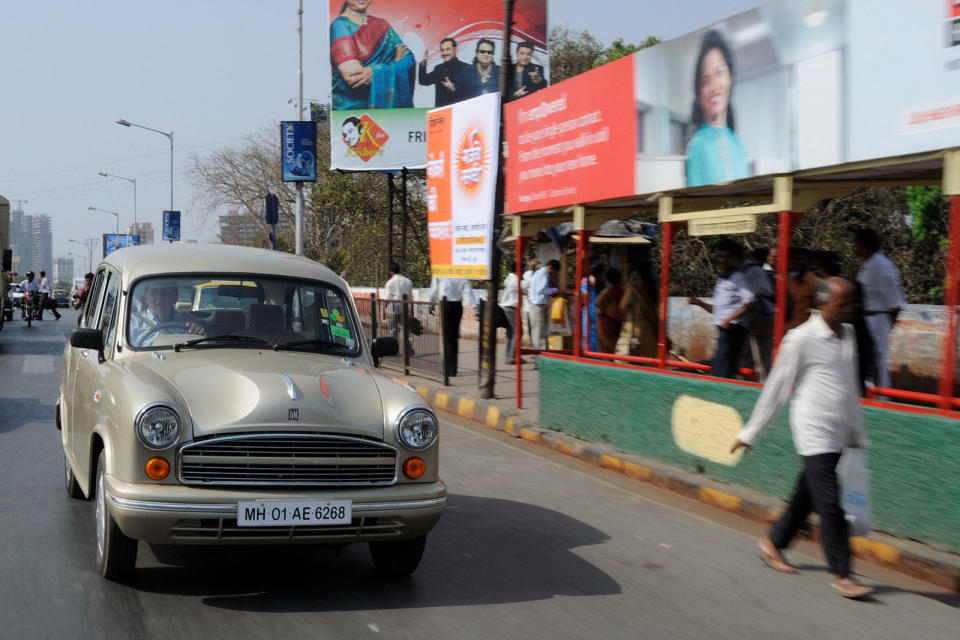 <p>Take one already dated British design and export it to India where there’s a need for cheap, rugged transport and, hey presto, you have the Hindustan Ambassador. Developed from the <strong>Morris Oxford Series 3</strong>, the Ambassador is still a common sight on India’s roads as a taxi. Its simple mechanicals mean it can cope with vast amounts of abuse and miles. Some were even re-imported to the UK in the 1990s until emissions and safety legislation put paid to that.</p>