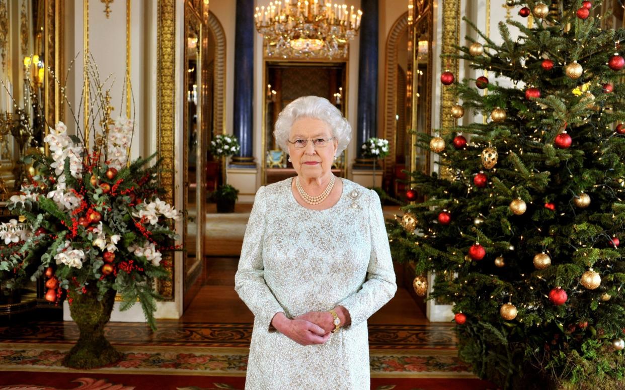 Queen Elizabeth II records her Christmas message to the Commonwealth in 3D for the first time at Buckingham Palace on December 7 2012 - PA