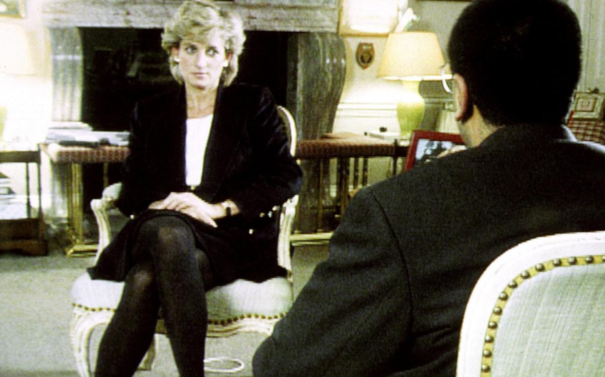 Diana, Princess of Wales during her Panorama interview with Martin Bashir for the BBC - BBC/PA
